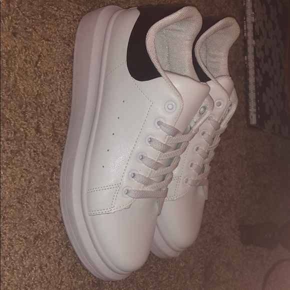 shein white platform sneakers
